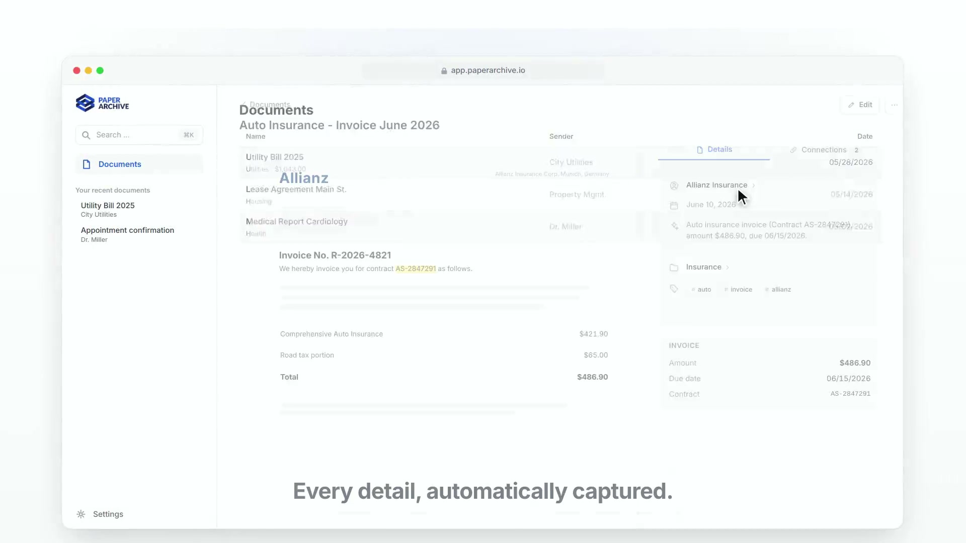 All document details at a glance